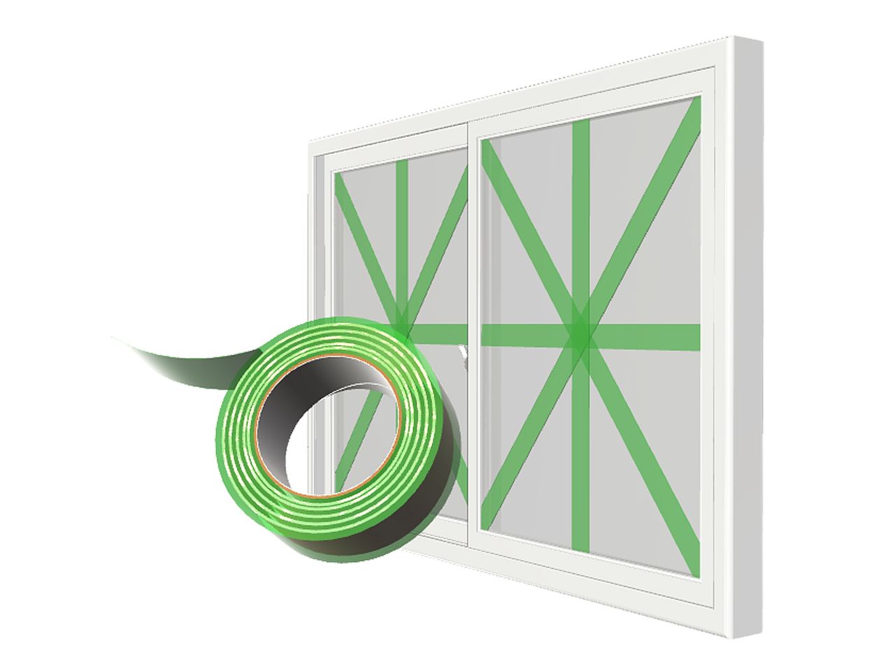 台風の時の窓ガラスに養生テープの効果は⁉窓ガラスが割れない為の対策は？